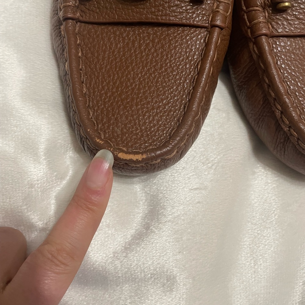 Coach Crosby Driver Turlock Flats Loafers in Tan Brown - Picture 12 of 12